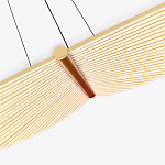 Люстра в виде распахнутых крыльев из тонких металлических планок Flight of Freedom варинант исполнения - 5 | Loft Concept в Омске