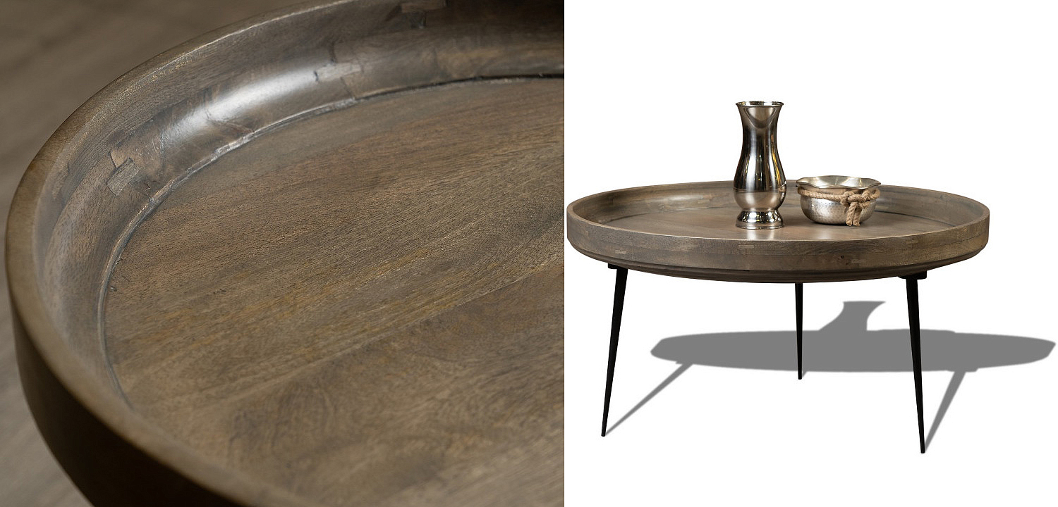 Кофейный стол Davidson Coffee Table platinum 40 Кофейный стол Davidson Coffee Table platinum 40 - Loft-Concept в Омске