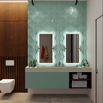 Гипсовая 3D панель с принтографией PM-24 варинант исполнения - 1 | Loft Concept в Омске