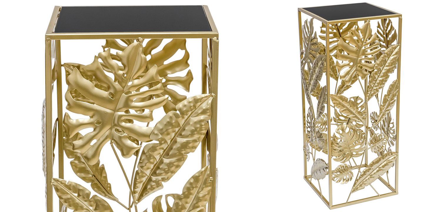 Подставка Tropical Gold Leaves Stand S Подставка Tropical Gold Leaves Stand S - Loft-Concept в Омске
