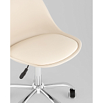 Офисный стул на металлическом основании EGGERY Beige пластик варинант исполнения - 2 | Loft Concept в Омске