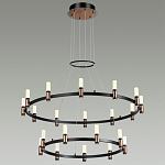 Люстра подвесная с двумя круглыми ярусами и цилиндрическими плафонами Arnaut Light варинант исполнения - 3 | Loft Concept в Омске