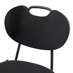 Стул с мягким сиденьем черный Stool Loft Black варинант исполнения - 6 | Loft Concept в Омске