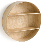 Полка настенная из бамбука Zenara варинант исполнения - 3 | Loft Concept в Омске