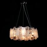 Люстра круглая с подвесными прямоугольными пластинами из стекла Glacier Panels варинант исполнения - 3 | Loft Concept в Омске