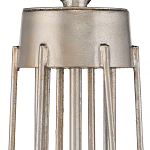 Люстра серебряного цвета с изогнутыми элементами каркаса Twisted Iron Chandelier варинант исполнения - 3 | Loft Concept в Омске