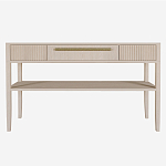 Дизайнерская Консоль с полкой и ящиком Primo Светлый дуб варинант исполнения - 7 | Loft Concept в Омске