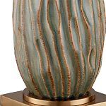 Настольная лампа с фактурным корпусом и тканевым абажуром Smooth Peaks варинант исполнения - 1 | Loft Concept в Омске