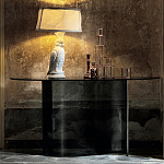 Консоль дымчатого цвета с изогнутым основанием Arabesque варинант исполнения - 3 | Loft Concept в Омске