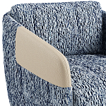 Дизайнерское Кресло William с кожаными подлокотниками  варинант исполнения - 3 | Loft Concept в Омске