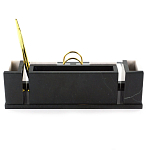 Настольный письменный набор из белого мрамора и змеевика Marble Accessory варинант исполнения - 3 | Loft Concept в Омске