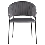 Стул в велюре серого цвета Horizon варинант исполнения - 2 | Loft Concept в Омске