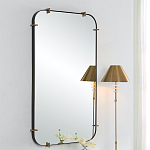 Зеркало настенное в черной металлической раме Mirror Cardinal варинант исполнения - 4 | Loft Concept в Омске