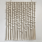 Панно на стену из хлопковых нитей White Morse Wall Hanging  варинант исполнения - 4 | Loft Concept в Омске