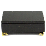 Шкатулка из натурального камня змеевик чёрного цвета Stone Casket варинант исполнения - 2 | Loft Concept в Омске