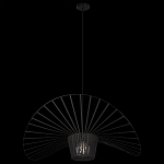 Подвесной светильник чёрного цвета с металлическим каркасом в форме веера Friture Vertigo Pendant варинант исполнения - 4 | Loft Concept в Омске