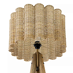 Торшер с плетеным абажуром на основании в виде треноги Lamp with Wicker Lampshade варинант исполнения - 3 | Loft Concept в Омске