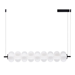 Светодиодный подвесной светильник линейный с белым воздушным плафоном Glowing Cloud варинант исполнения - 2 | Loft Concept в Омске