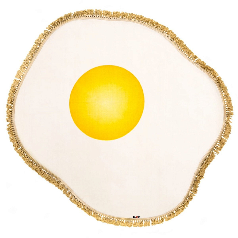 Ковер Seletti Rug Egg Желтый Белый в Омске | Loft Concept 