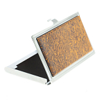 Визитница карманная металлическая с накладкой из натурального камня Яшма Stone Business Card Holders варинант исполнения - 2 | Loft Concept в Омске