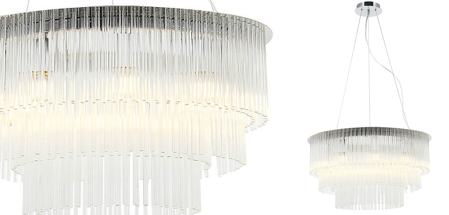 Люстра Harrison Chandelier chrome 9 lamp Люстра Harrison Chandelier chrome 9 lamp - Loft-Concept в Омске