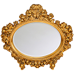 Зеркало настенное золотое с ажурным резным орнаментом Classic Ornament Mirror варинант исполнения - 1 | Loft Concept в Омске