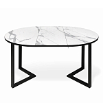 Стол обеденный раздвижной со столешницей белый мрамор Magali варинант исполнения - 4 | Loft Concept в Омске