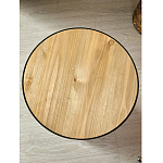 Приставной столик с факутрным черным основанием Ethiopia варинант исполнения - 5 | Loft Concept в Омске