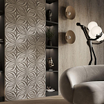 Гипсовая 3D панель с принтографией PM-37 варинант исполнения - 1 | Loft Concept в Омске