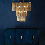 Люстра трёхъярусная золотого цвета Metal Tentacles варинант исполнения - 3 | Loft Concept в Омске