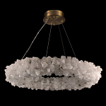 Люстра кольцевая из натурального горного хрусталя Harmonious Crystal Circles варинант исполнения - 2 | Loft Concept в Омске