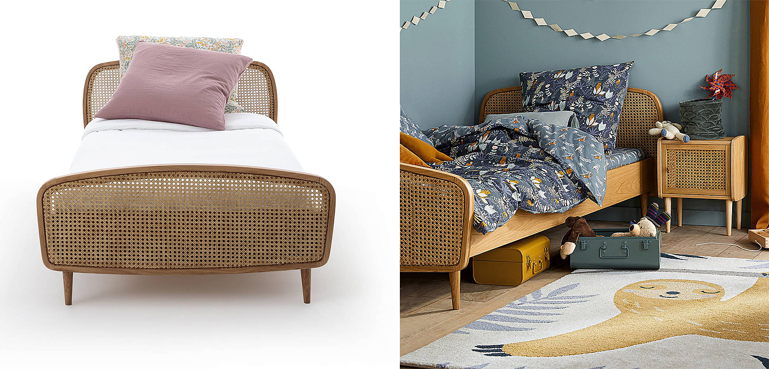 Кровать Morten Wicker Bed Кровать Morten Wicker Bed - Loft-Concept в Омске
