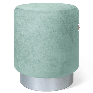 Пуф мятный велюр на металлическом основании Golden Belt