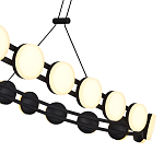 Люстра овальная с круглыми светодиодными источниками света Maxine Light варинант исполнения - 13 | Loft Concept в Омске