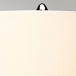 Настольная лампа с шарообразным прозрачным основанием из цветного переработанного стекла и белым цилиндрическим абажуром Elstead Lighting варинант исполнения - 9 | Loft Concept в Омске