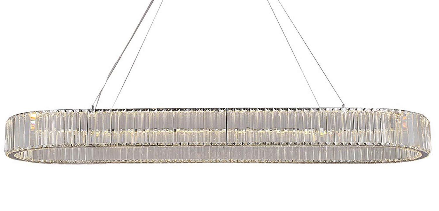 Люстра Crystal Shine Linda Oval Chrome Chandelier Люстра Crystal Shine Linda Oval Chrome Chandelier - Loft-Concept в Омске