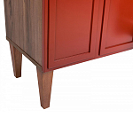 ТВ-тумба красная из массива бука с 2-мя дверками и ящиком Wenge Light варинант исполнения - 6 | Loft Concept в Омске