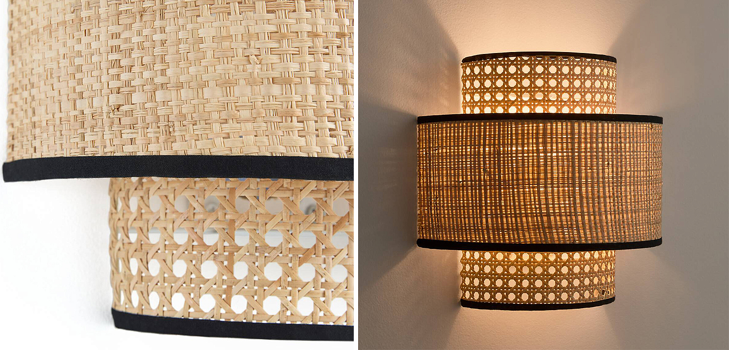 Бра Ottar Wicker Double lampshade - Loft-Concept в Омске