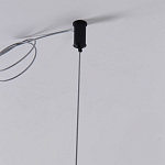 Люстра подвесная светодиодная черный металл Ring Horizontal варинант исполнения - 7 | Loft Concept в Омске