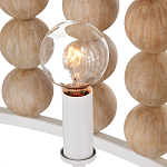 Люстра в форме цилиндра с вставками из деревянных бусин Wooden Beads варинант исполнения - 4 | Loft Concept в Омске