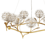 Люстра круглая с декором в виде цветков одуванчика Hanging Dandelion варинант исполнения - 2 | Loft Concept в Омске