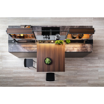 Кухонный гарнитур из камня и дерева SISTEMA XY Dada Engenereed Kitchen варинант исполнения - 2 | Loft Concept в Омске