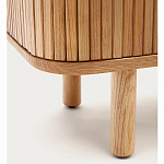 Буфет из ясеневого шпона с открытыми полками и 2-мя раздвижными дверями Toinette варинант исполнения - 4 | Loft Concept в Омске