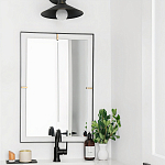 Зеркало прямоугольное в черной раме Gwendelyn варинант исполнения - 3 | Loft Concept в Омске