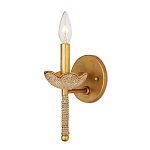 Бра из кованого железа с отделкой плетеной веревкой и сусальным золотом Parisian Style варинант исполнения - 3 | Loft Concept в Омске