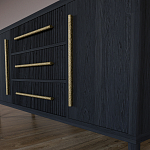 Буфет Primo с тремя ящиками и двумя фасадами Черный дуб варинант исполнения - 7 | Loft Concept в Омске