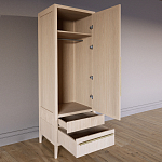 Узкий Шкаф Primo с 2 выдвижными ящиками Светлый дуб варинант исполнения - 7 | Loft Concept в Омске