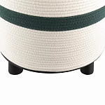 Пуф с плетеной светло-бежевой обивкой Serene Holidays варинант исполнения - 3 | Loft Concept в Омске