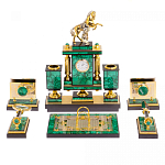 Настольный письменный набор из малахита с декором в виде лошади Leader Organizer варинант исполнения - 1 | Loft Concept в Омске