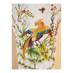 Ваза из фарфора с бронзовой стрекозой  Paradise Dragonfly варинант исполнения - 8 | Loft Concept в Омске